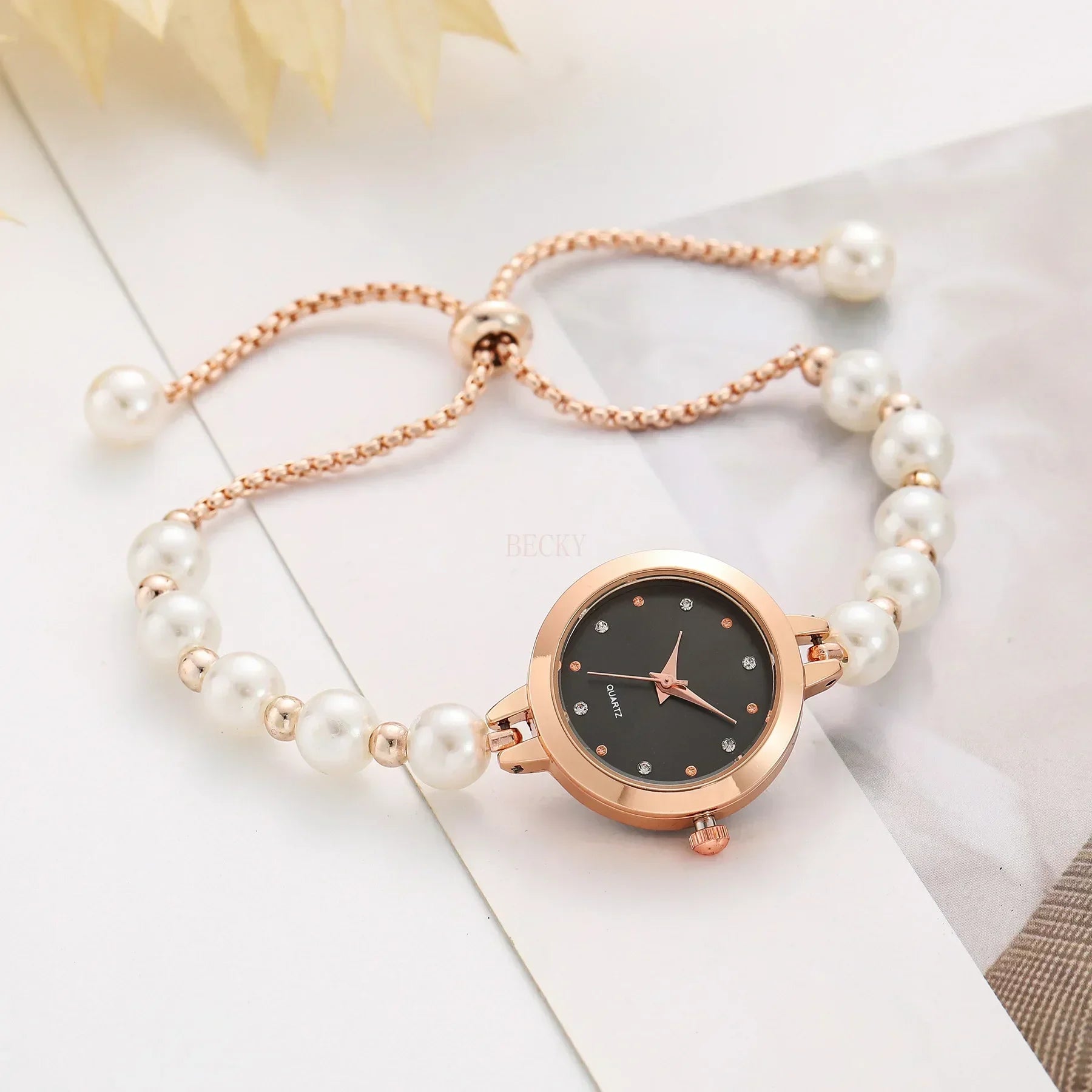 Pearl Bracelet Strap Watches