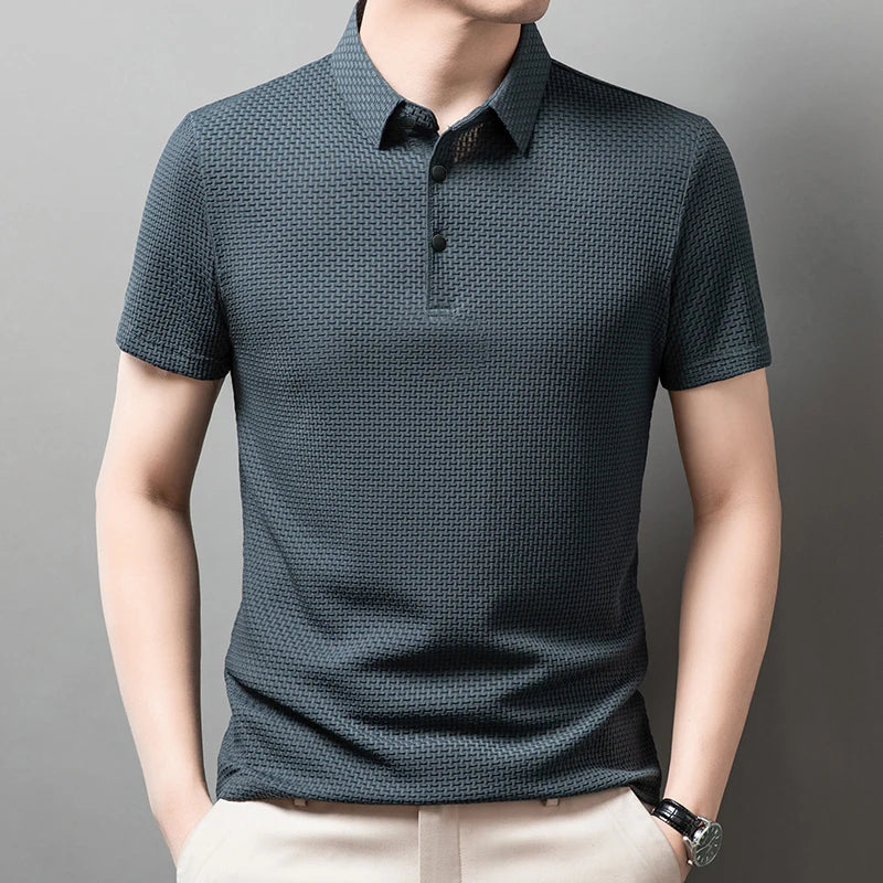 New Men's Business Casual Short Sleeved