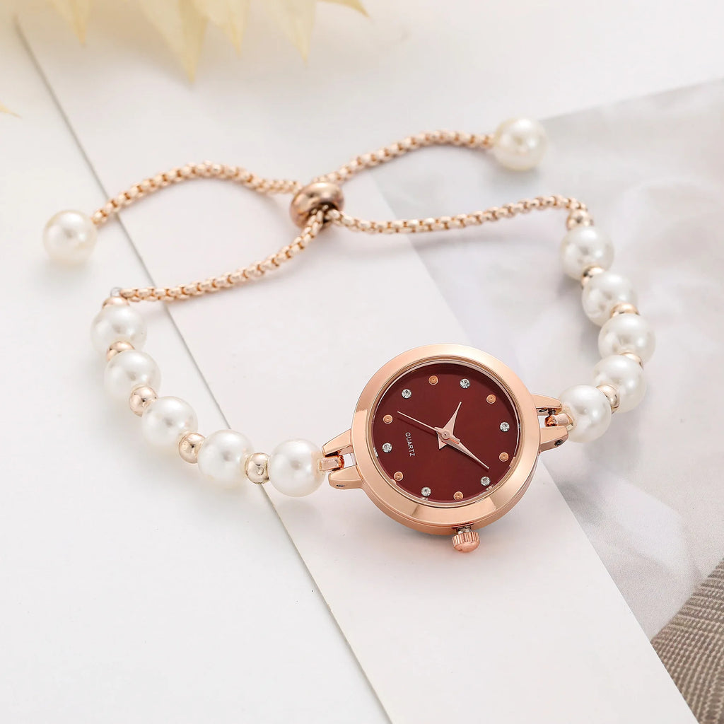 Pearl Bracelet Strap Watches