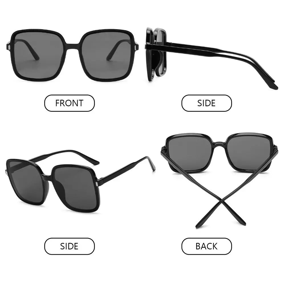 Oversized Sunglasses Vintage Square Sun Glasses