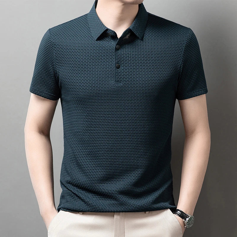 New Men's Business Casual Short Sleeved