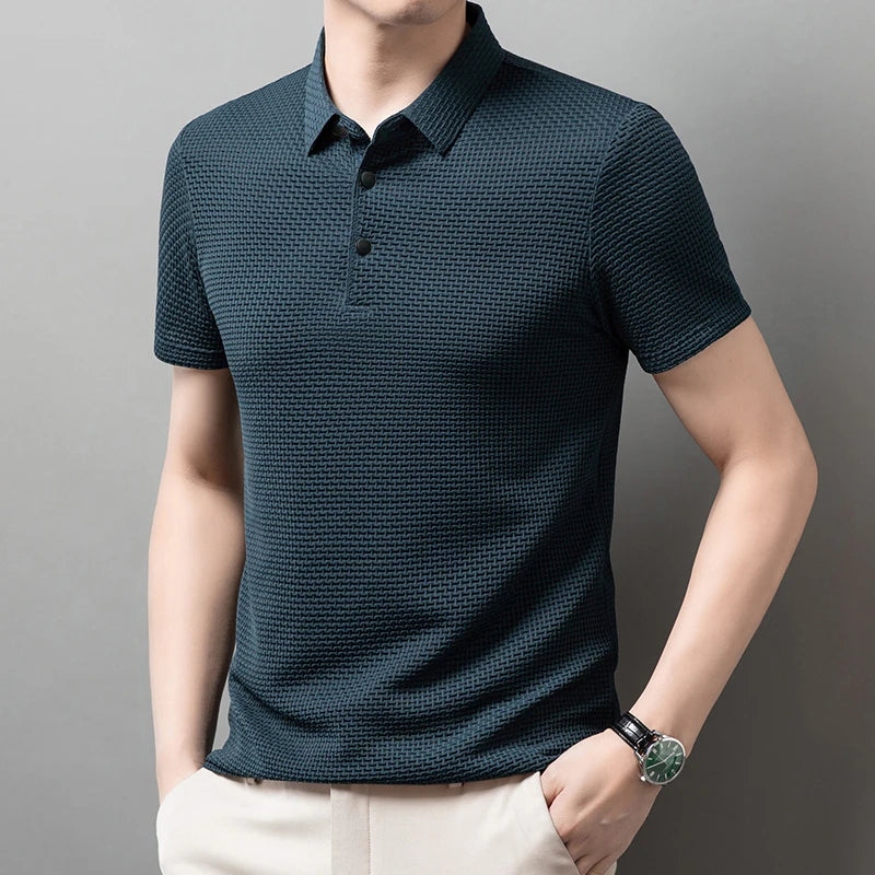 New Men's Business Casual Short Sleeved