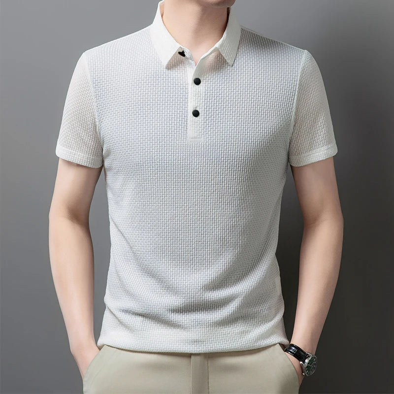 New Men's Business Casual Short Sleeved