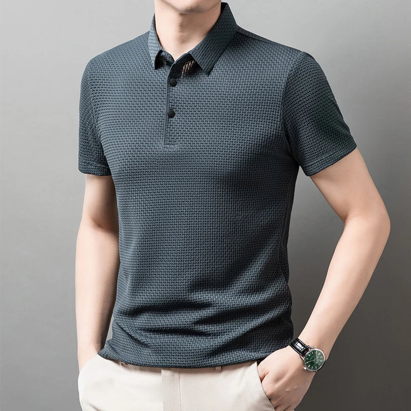 New Men's Business Casual Short Sleeved