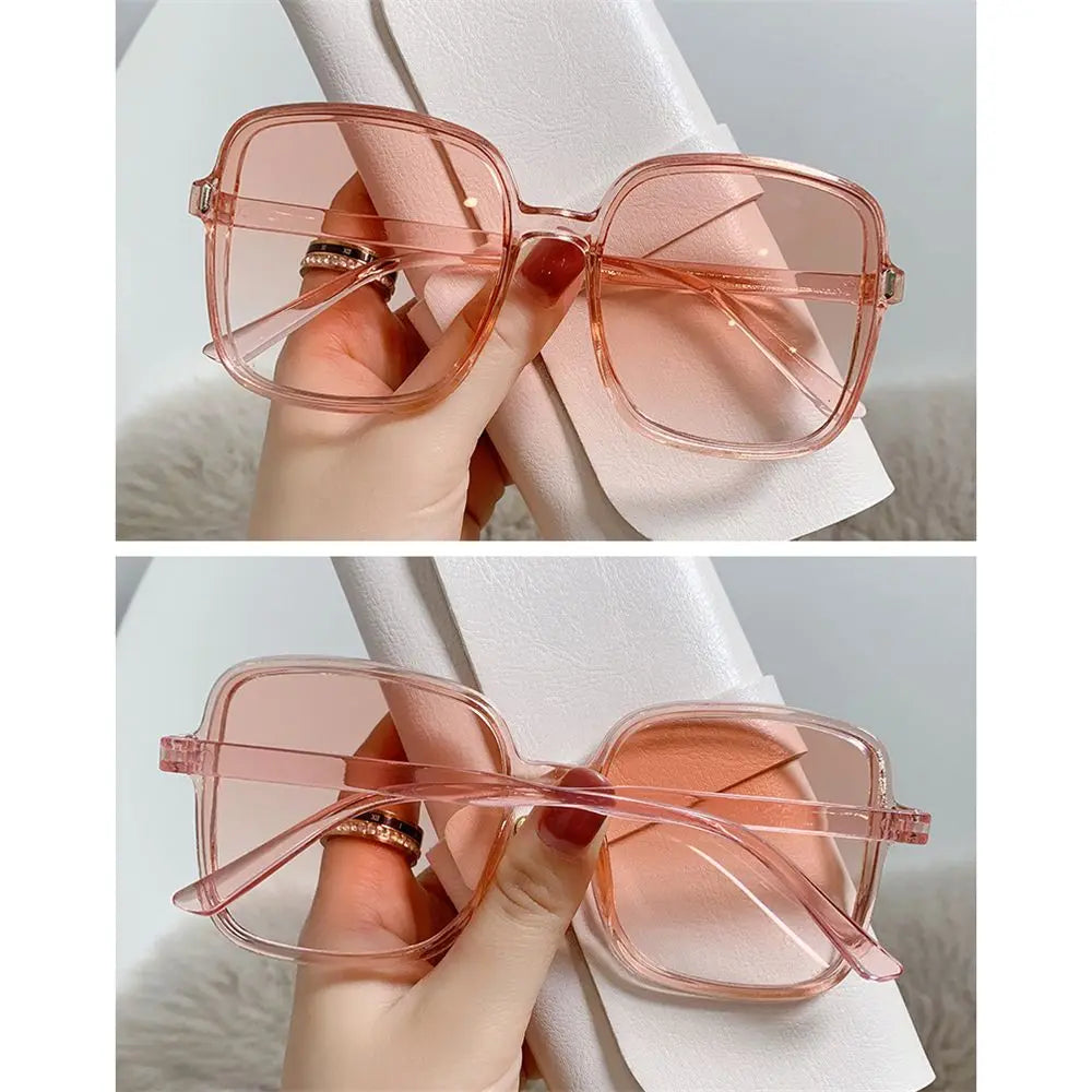 Oversized Sunglasses Vintage Square Sun Glasses