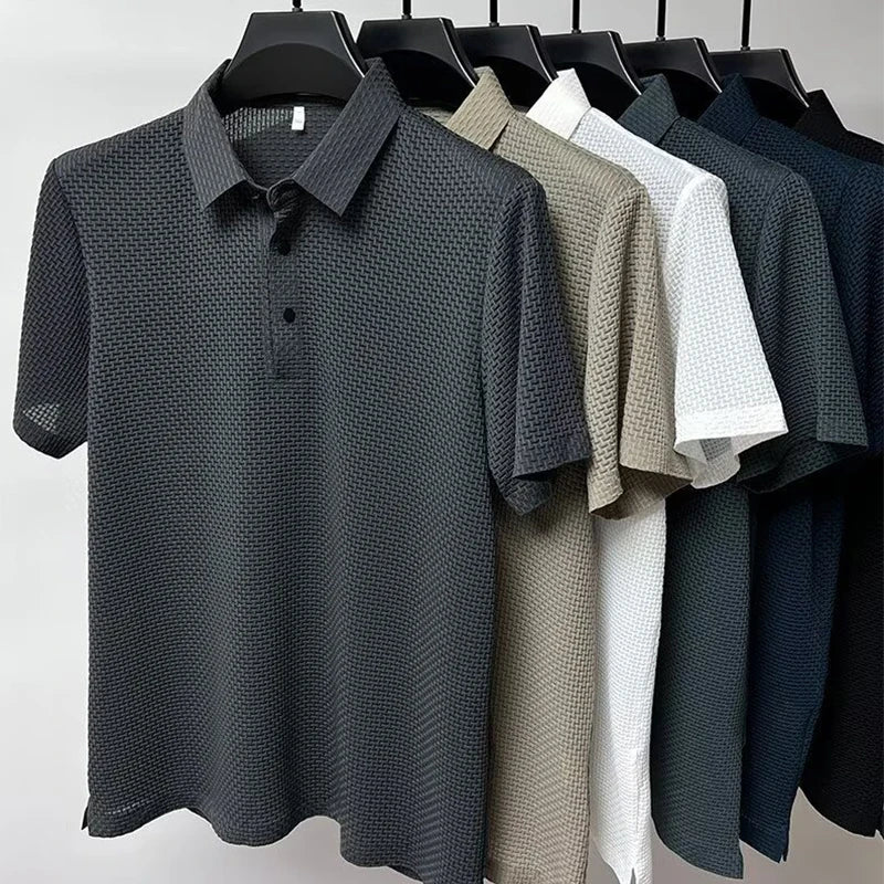 New Men's Business Casual Short Sleeved