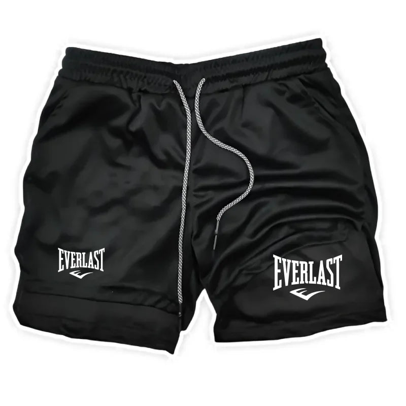 Men Running Shorts 2 in 1 Double-deck Sport Shorts