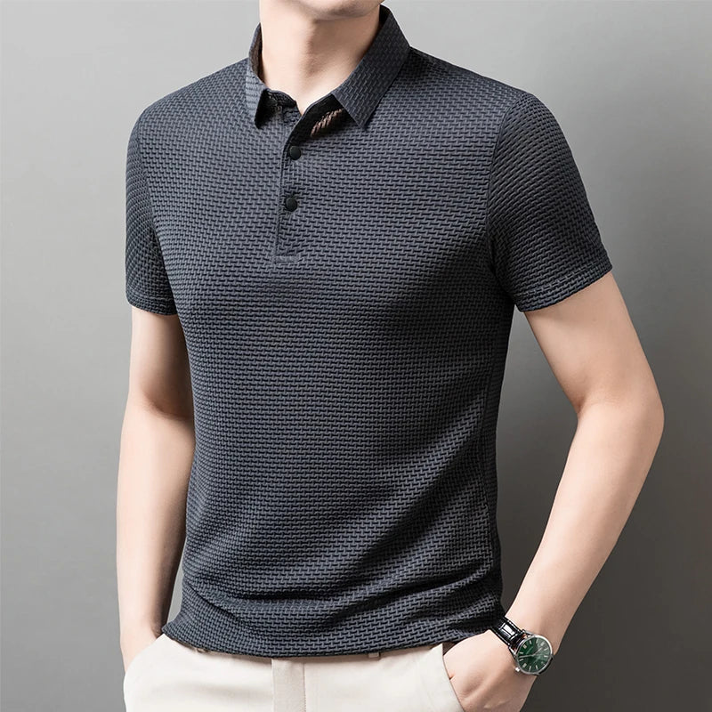 New Men's Business Casual Short Sleeved