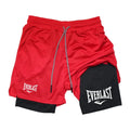Men Running Shorts 2 in 1 Double-deck Sport Shorts