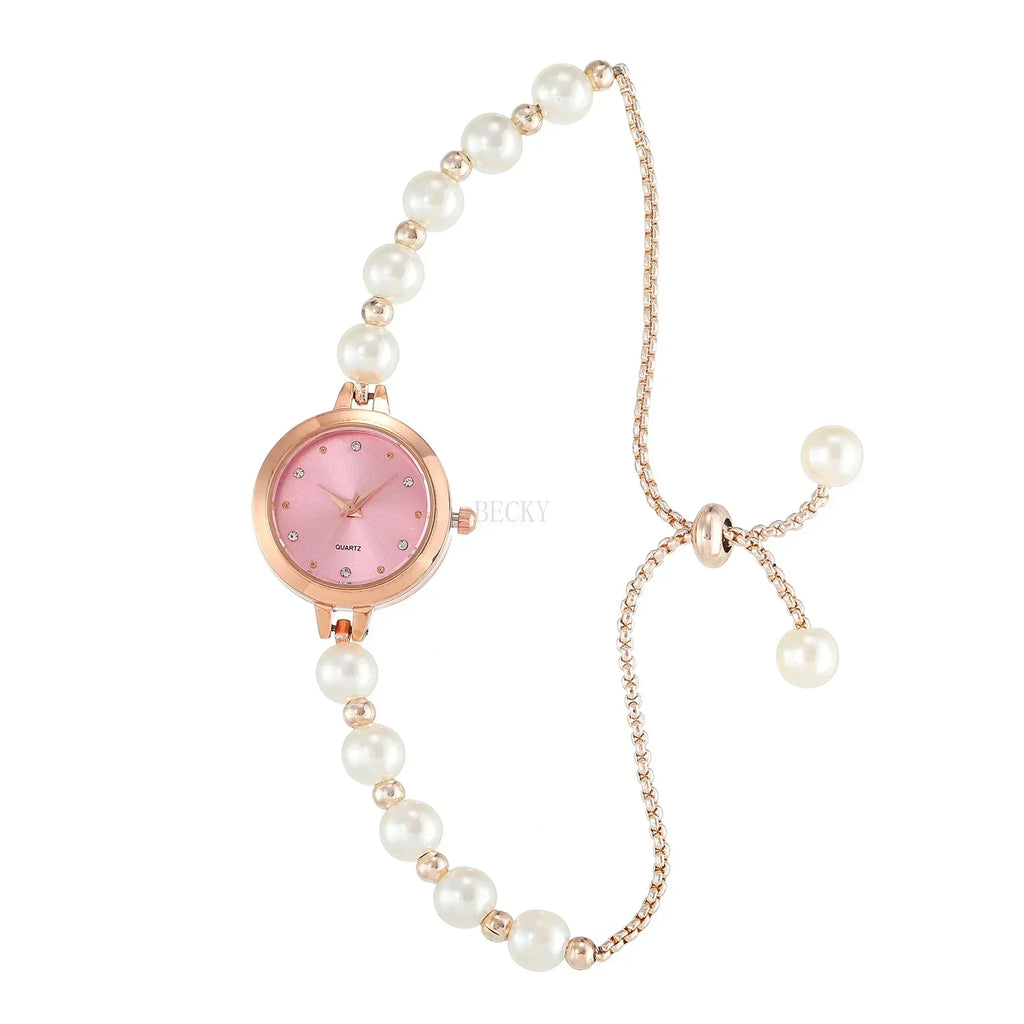 Pearl Bracelet Strap Watches