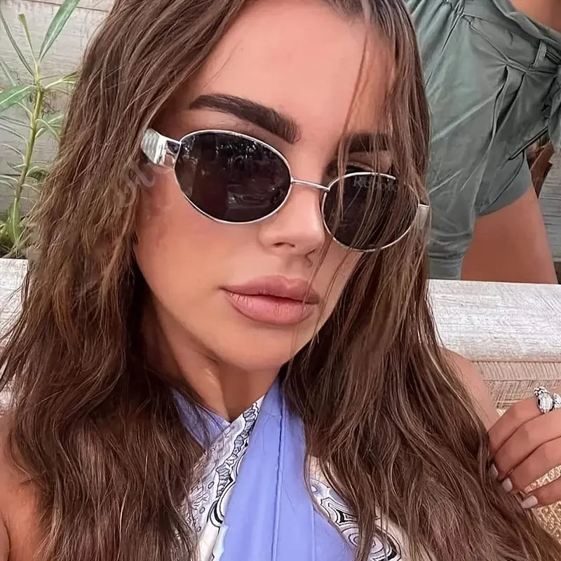 Trendy Oval Sunglasses