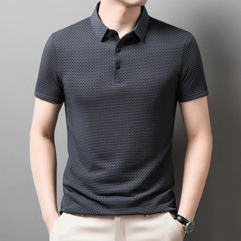New Men's Business Casual Short Sleeved