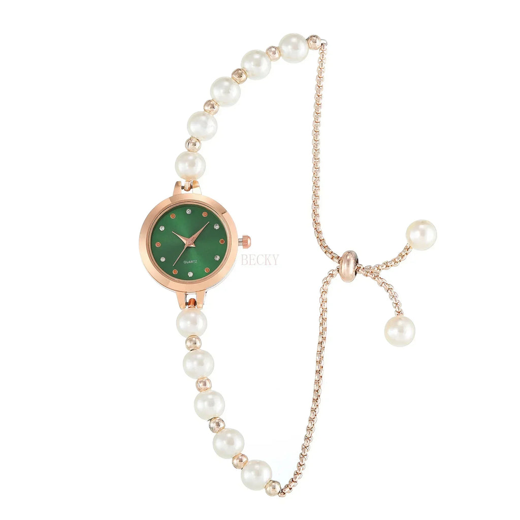 Pearl Bracelet Strap Watches