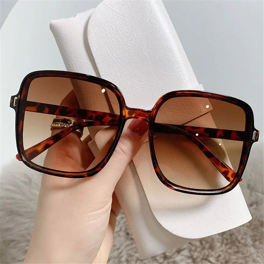 Oversized Sunglasses Vintage Square Sun Glasses